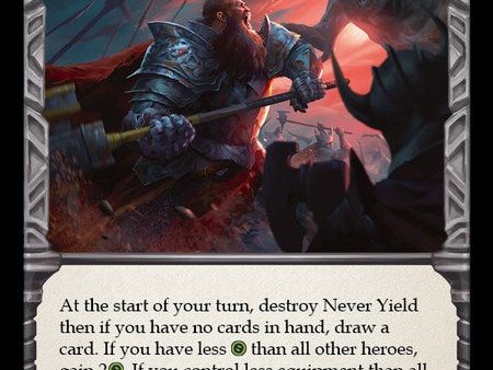 Never Yield [DYN029] (Dynasty)  Rainbow Foil Online Sale