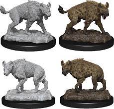 Wizkids Deepcuts Unpainted Miniatures Hyenas Fashion