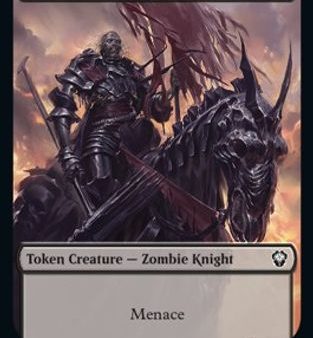 Zombie Knight    Knight Double-sided Token [Dominaria United Commander Tokens] Online Hot Sale