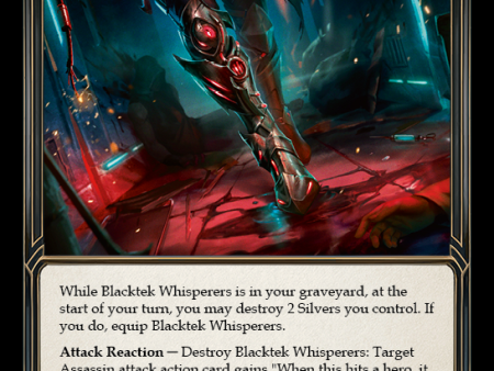 Blacktek Whisperers [DYN117] (Dynasty)  Cold Foil Sale