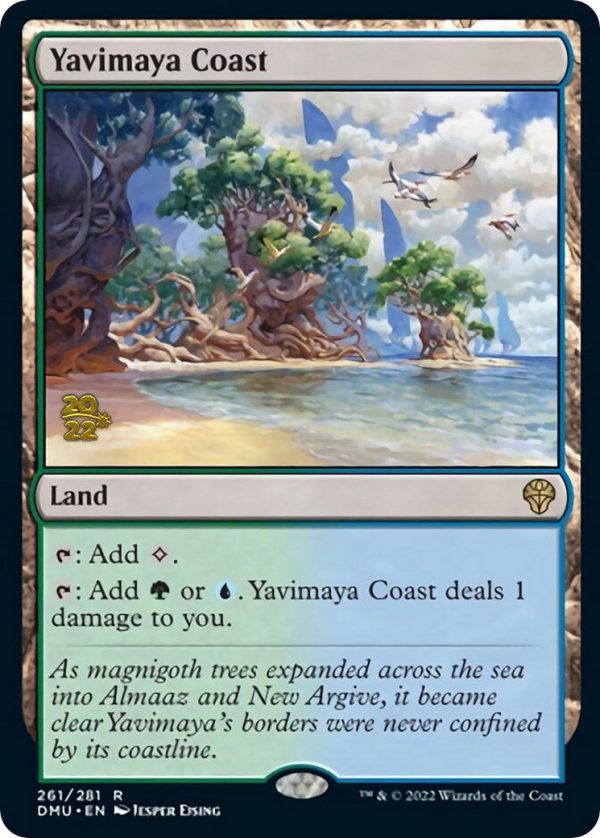 Yavimaya Coast [Dominaria United Prerelease Promos] on Sale