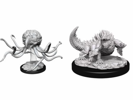 D&D Nolzurs Marvelous Unpainted Miniatures Grell and Basilisk Fashion