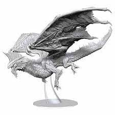 D&D Nolzurs Marvelous Miniatures Adult Silver Dragon Online