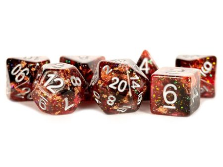 MDG - ETERNAL RESIN POLYHEDRAL DICE SET: FIRE on Sale