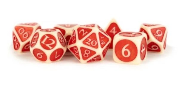 16mm Acrylic Polyhedral Dice Set: Enamel For Discount