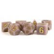 Sharp Edge Silicone Rubber Dice Set - Volcanic Soot Cheap