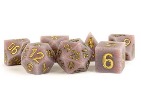 Sharp Edge Silicone Rubber Dice Set - Volcanic Soot Cheap